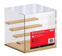 Pack 3 pièces Escaliers Acrylique 4 Marches Evoretro Pour Vitrine 30 cm Multicolore