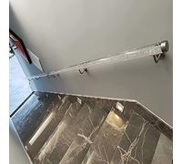 Escalier personnalisable en acrylique transparent de 0,5 m à 6,1 m - Garde-corps de sécurité durable intérieur/extérieur, longueur réglable pour une utilisation sûre à la maison et au jardin