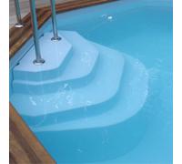 Escalier piscine droit Athena 1 m