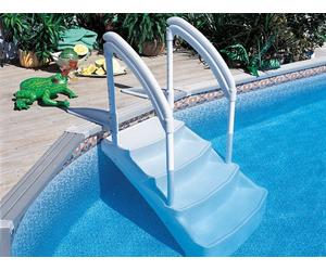 Escalier piscine VOIE ROYALE avec double main courante