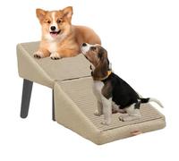 Escalier pliable pour chien - Rampe de conduite pour chat et chien - Marchepied en bois pliable avec antidérapant - Pour chiens de vieillesse, poussins et protection des meubles