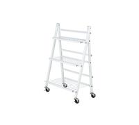 Escalier Fleurs et Plantes métal Pliable Blanc