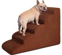 Escalier pour animaux domestiques, escalier pour chiens, petit lit pour chiens, échelle antidérapante, amovible et lavable, lit pour chats, canapé, 5 couches, café