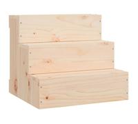 Escalier pour animaux - vidaXL - Bois massif pin - 40x37,5x35 cm - Intérieur - Chien senior