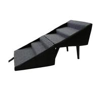 Escalier pour chien 2 en 1 et rampe pliable - Escalier pour animaux de compagnie pour petits et grands chiens jusqu'à 62 cm de hauteur - Aide à l'entrée antidérapante pour lit, canapé et voiture