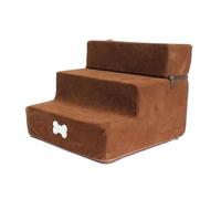 Escalier pour Chien À 3 Marches, Escalier pour Animaux De Compagnie, Escalier pour Animaux Agés, Marches Amovibles Et Lavables pour Animaux De Compagnie pour Chats, Chiens Grimpant sur Un Lit Haut