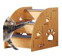 Escalier pour chien - Marches d'escalade pour animaux domestiques - En bois antidérapant - Pour chiens et chats de grande/moyenne/petite taille