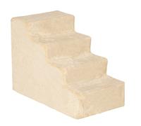 Escalier pour chien - PawHut - 4 marches antidérapante - housse amovible et lavable - 60 x 35 x 44cm - beige