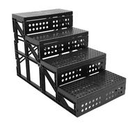 Escalier pour Chien pour lit, marches antidérapantes pour Animaux de Compagnie, escalier Pliable à Hauteur réglable avec Surface antidérapante, escalier en Plastique léger pour