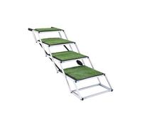 Escalier pour Chien Voiture 4 Marches Pliable Réglable Charge 90,72 kg