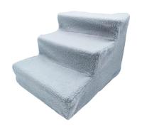 Escalier pour Chiens à Structure Triangulaire, Marche Multi-Niveaux | Tissu Doux et Plastique, Transport Facile, pour Petits Chiens, Salon, Vitrine, Usage Maison