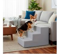 Escalier pour chiens et chats - SPRINGOS - 4 marches - mousse haute densité - housse lavable - base antidérapante