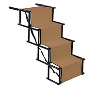 Escalier pour Chiens Voiture Pliable I Jusqu’à 65kg I Utilisable pour Tous Les véhicules I Escalier Chien Pliable I Rampe Chien I Rampes d'accès pour Petit et Grand Chiens (Marron)