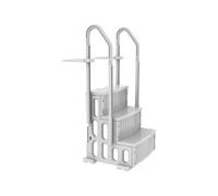 Escalier simple de piscine "Nathan" - 3 marches - en plastique