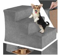 tectake® Escalier pour Chien & Chat pour Voiture ou canapé, Rampe pour Chien antidérapant, déhoussable & Lavable, Rampe de Coffre pour Chien & Chat, Marche pour Chien Max. 50 kg, Accessoire Chien