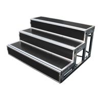 Escaliers Choraux, Estrade sur Plateforme, Multi-Niveaux Domicile Théâtre Sièges Antidérapant École Église Photo Groupe pour Spectacle Mariages Concerts Marches De Chœur(Black-A)