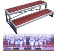 Escaliers choraux pliables, estrade de scène à plusieurs niveaux, plateforme de scène portable, marches de groupe sécurisées pour les écoles et les églises, marches d'escalier chorales antid