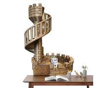 Escaliers de Château de Tour de Dés, Tour de Dés avec Plateau pour Jeu de Rôle sur Table, Tour de Dés de Style Moyen-âge, Conception de Tour de Château, pour La Décoration de Bar À La Maison