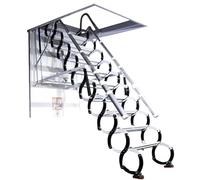 Escaliers de grenier Échelle de loft électrique Remote contrôle grenier escaliers télescopage du plafond pliage pliage tirez vers le bas de l'échelle attique alliage en aluminium Échelle de toit