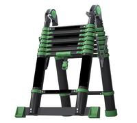 Escaliers de Grenier Échelle télescopique Robuste avec mécanisme de Double Verrouillage, antidérapante et Stable, pédales Larges for la Maison et Le Professionnel Échelles télescopiques(3.1+3.1)