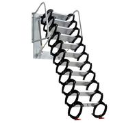 Escaliers de grenier pliables et rétractables en acier laminé à froid pour un accès facile Blanc