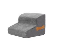 Escaliers for Animaux for Chiens Petits, Marches for Lit Canapé, Rampe d'Ascension Antidérapante Lavable for Chiot Senior, Protection Articulaire(Small Gray,Second Order)