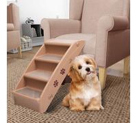 Escaliers Pliables pour Chiens Crème Animaux Voiture Véhicule Canapé vidaXL