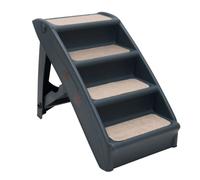 Escaliers pliables pour chiens - Gris - 62x40x49,5 cm 50-75 kg