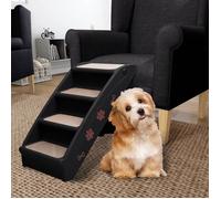 Escaliers pliables pour chiens - vidaXL - Noir - 62x40x49,5 cm - Charge max 75 kg - Antidérapants