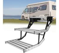 Escaliers pliants en aluminium pour camping-cars et VUS, capacité de charge de 200 kg, antidérapant, réglable, 12 V pour camping-cars et caravanes