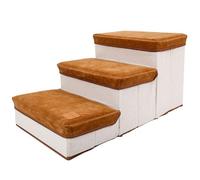 Escaliers Pour Animaux De Compagnie Pliants - Chien À 3 Étapes, Grimpeur Pliable Pour Animaux De Compagnie | Stepper Pour Animaux Intérieurs Pour L'accès Au Lit Du Canapé, Rampe De Chiot