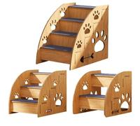Escaliers pour animaux de compagnie pour lit, escaliers pour chiens pour lit, marches pour chiens pour animaux domestiques - pour chats antidérapants, marches pour animaux domestiques en bois, G