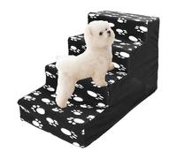 Escaliers pour Chats - Lits Hauts d'escalier pour Chaton en 4 marches - Escaliers pour Chiots et Chatons, Installation Facile, Lits Hauts, échelle pour Chiens, Petits Animaux et Grands Chats
