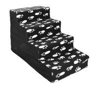 Escaliers pour chats | Marches pour lit pour chien en 4 étapes | Lit d'escalier confortable en flanelle pour animaux de compagnie, facile à assembler pour petits animaux, grands chats et petits chiens