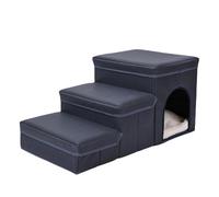 Escaliers pour chiens - Rampe pour petits chiens, pas pliants pour chiens, rampe d'échelle pour chiens | échelle d'escalade de chiot avec boîte de rangement de jouets pour animaux de compagnie, Gradin
