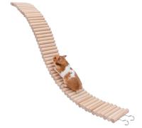 Escaliers pour hamster, tunnel pliable en bois pour petits animaux, pont échelle pour hamster - pour chinchilla reptile gerbille tamias