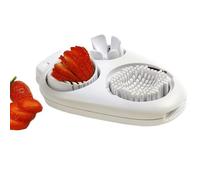 Escalope à œufs pour œufs durs | trancheuse à fraises | Coupe-raisins en acier inoxydable | Coupe-champignons | Outil multifonction | Ustensile de cuisine pour la maison et la restauration