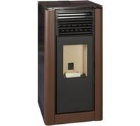Poêle à granulés et pellets Escalor Poêle à granulés ISABELLA 10kW marron A+ Conforlux