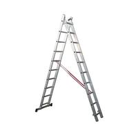 ESCALUX Echelle transformable semi-professionnelle 2x10 barreaux