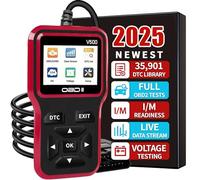 Escaner Automotriz Outil de diagnostic OBD2 - Outil de diagnostic de code lumineux du moteur avec réinitialisation, DTC, flux de données, préparation I/M, outil de balayage de voiture et camion pour