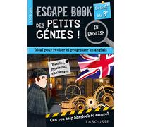 Escape book des petits génies in english de la 4e à la 3e