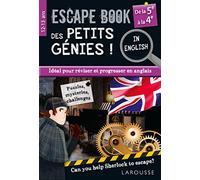 Escape book des petits génies in english de la 5e à la 4e