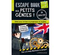 Escape book des petits génies in english de la 6e à la 5e