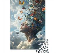 Escape de l'esprit du Papillon Puzzle 1000 Pièces Adultes intéressant Puzzles 1000 Pièces Jeux D'adresse Cadeau 52x38cm/1000pcs