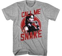 Escape from New York Call Me Snake Plissken Men's T T-Shirts à Manches Courtes Smoke Kurt Russell(X-Large)