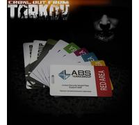 Escape from Tokyo ov TerraGroup Enrounding Labs Game Collection Key Card Props, Model Bus Access Control Pendant, Strengthening Stickers No 1