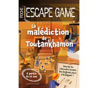 Valérie Cluzel – Escape game de poche junior : La malédiction de Toutankhamon – Broché – Larousse
