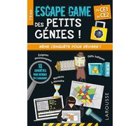 Escape game des petits génies – CE1-CE2 – Cahier de vacances – Larousse