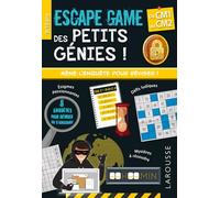 Escape game des petits génies - CM1 au CM2- Cahier de vacances