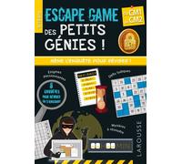 Mallory Monhard – Escape game des petits génies : CM1 au CM2 – Cahier de vacances – Broché
